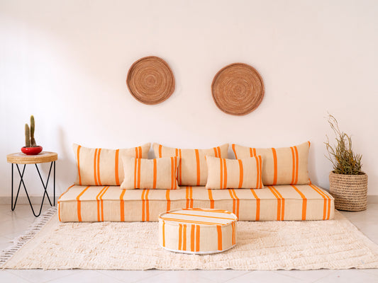 210cm/7ft Handmade Amazigh Azrou Sofa ⵜⴰⴼⵍⴻⵙⵜ