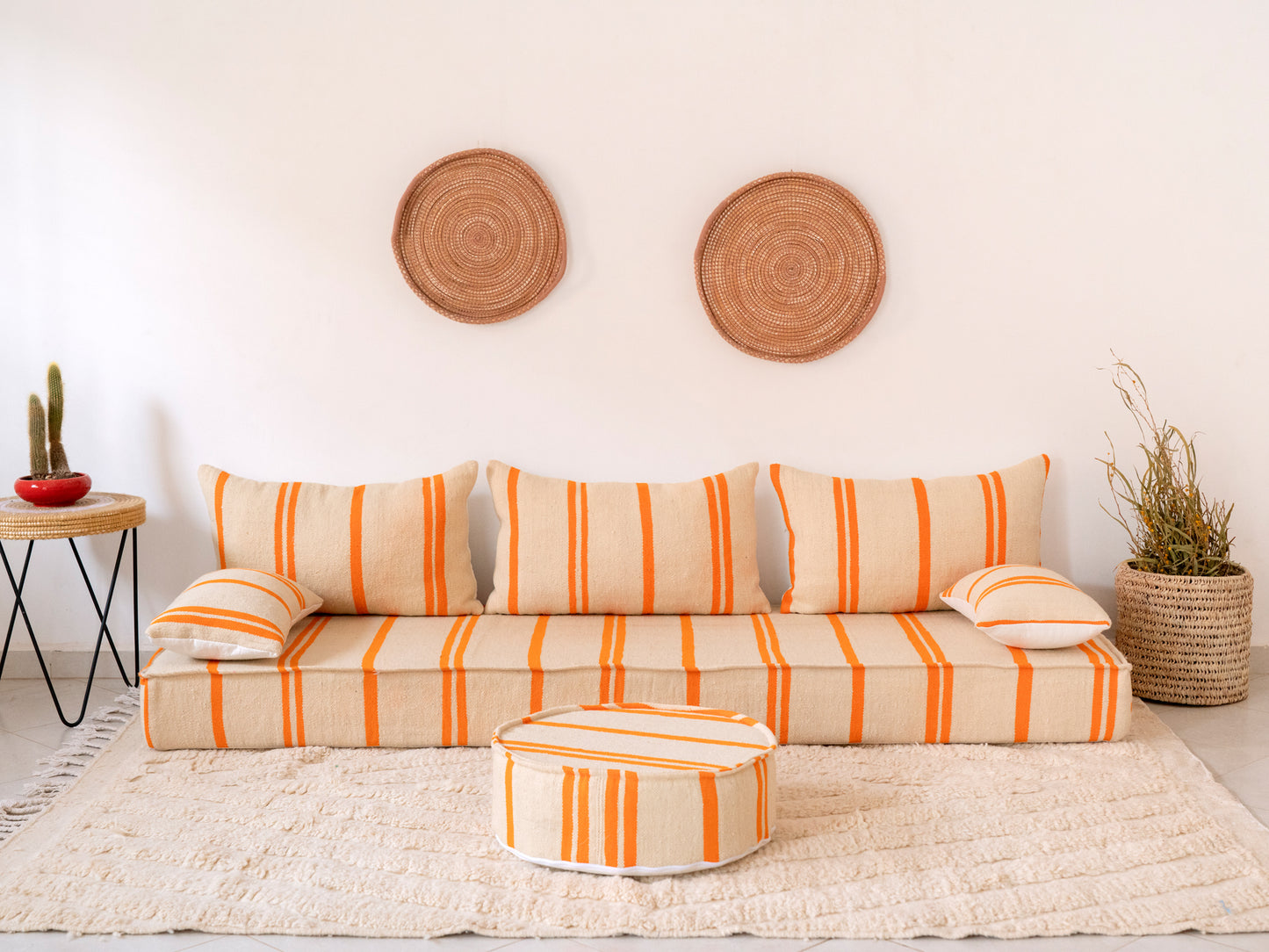 210cm/7ft Handmade Amazigh Azrou Sofa ⵜⴰⴼⵍⴻⵙⵜ