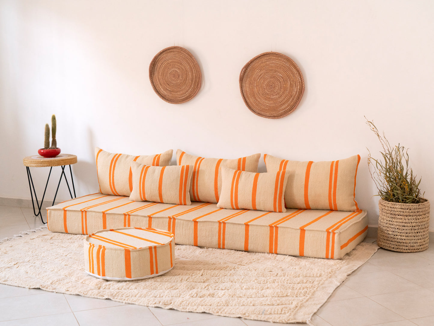 210cm/7ft Handmade Amazigh Azrou Sofa ⵜⴰⴼⵍⴻⵙⵜ