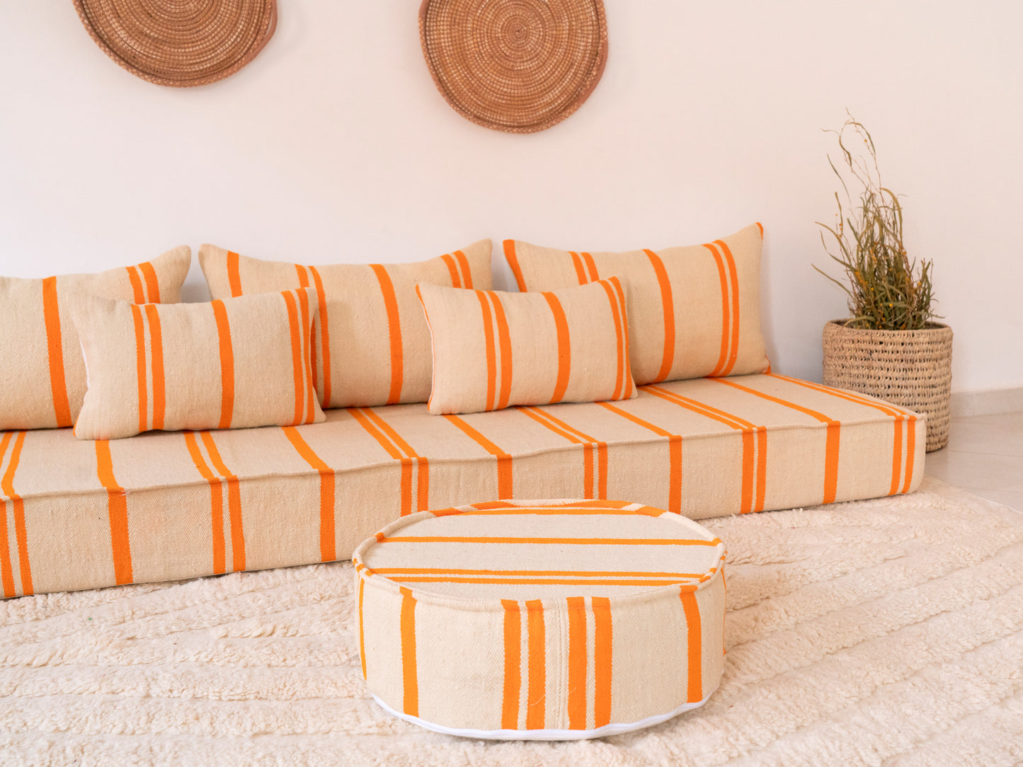 210cm/7ft Handmade Amazigh Azrou Sofa ⵜⴰⴼⵍⴻⵙⵜ
