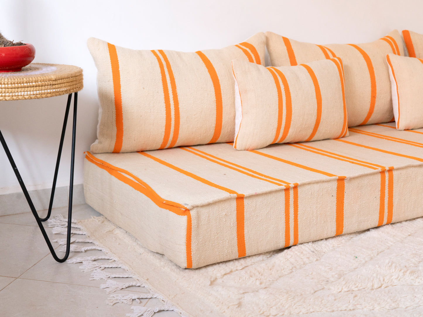 210cm/7ft Handmade Amazigh Azrou Sofa ⵜⴰⴼⵍⴻⵙⵜ