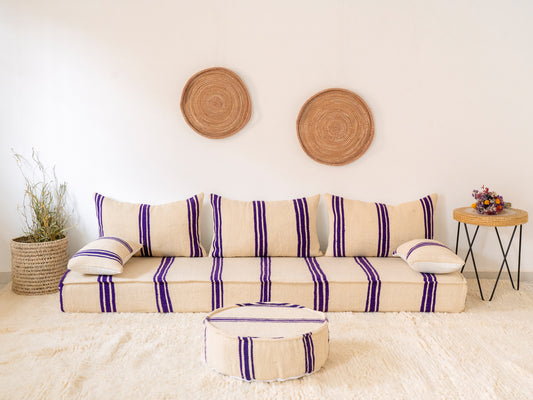 210cm/7ft Handmade Amazigh Safi Sofa ⵜⴰⴼⵍⴻⵙⵜ