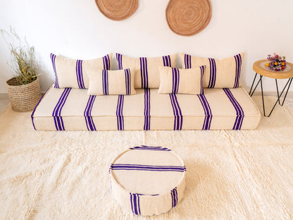 210cm/7ft Handmade Amazigh Safi Sofa ⵜⴰⴼⵍⴻⵙⵜ