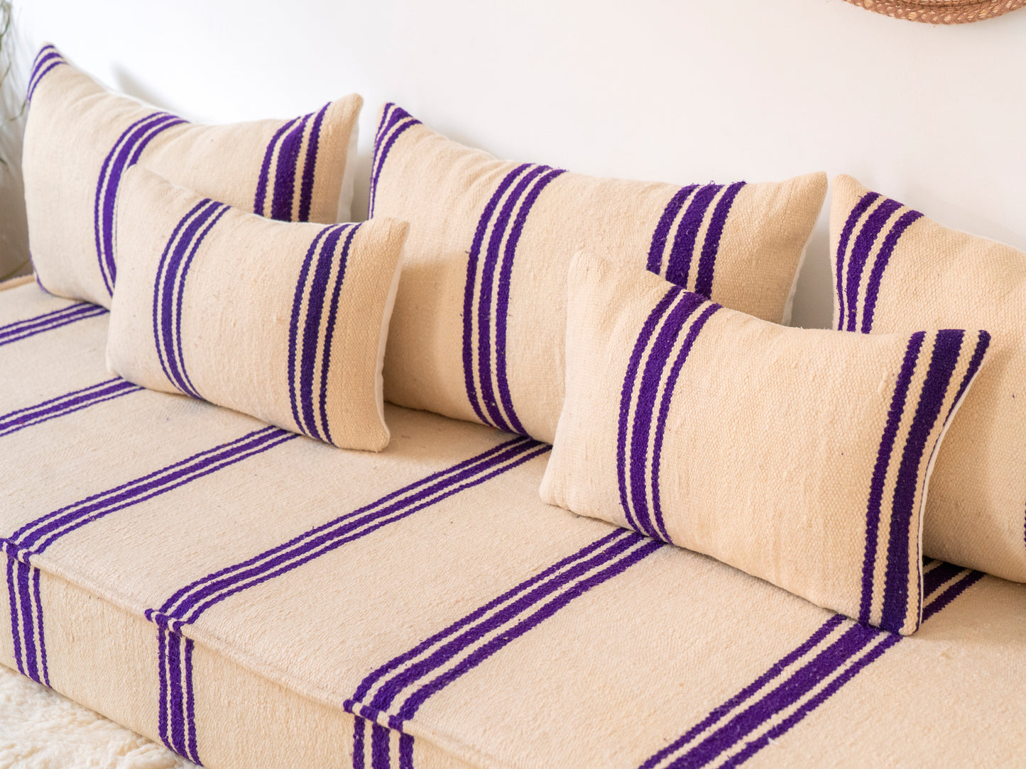 210cm/7ft Handmade Amazigh Safi Sofa ⵜⴰⴼⵍⴻⵙⵜ