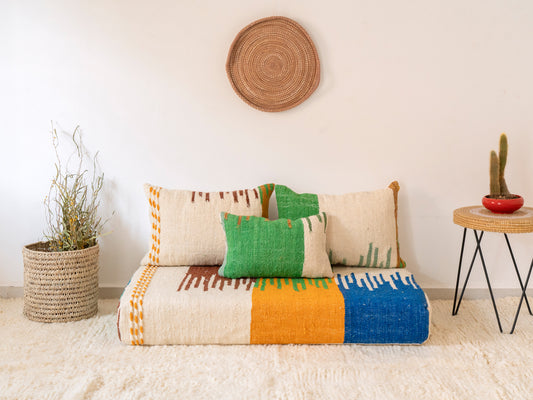 120cm/4ft Handmade Amazigh Hanou Sofa ⵜⴰⴼⵍⴻⵙⵜ