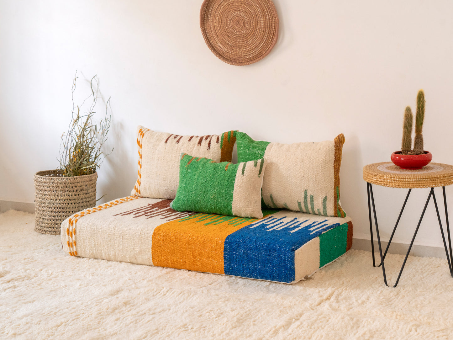 120cm/4ft Handmade Amazigh Hanou Sofa ⵜⴰⴼⵍⴻⵙⵜ