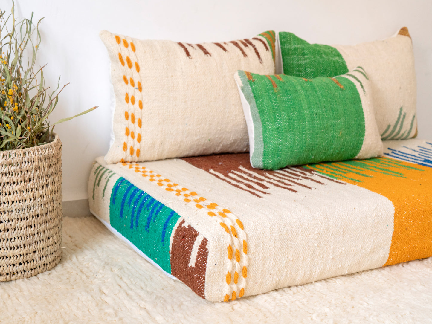 120cm/4ft Handmade Amazigh Hanou Sofa ⵜⴰⴼⵍⴻⵙⵜ