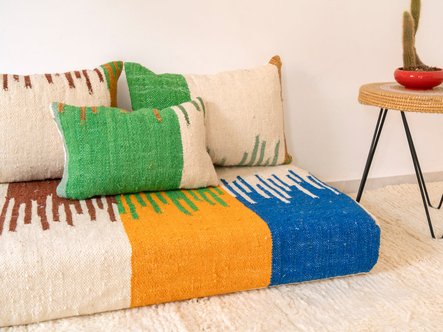 120cm/4ft Handmade Amazigh Hanou Sofa ⵜⴰⴼⵍⴻⵙⵜ