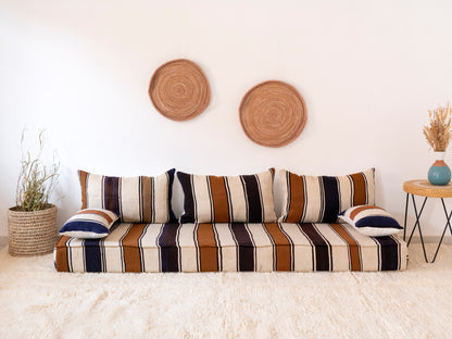 210cm/7ft Handmade Amazigh Agadir Sofa ⵜⴰⴼⵍⴻⵙⵜ