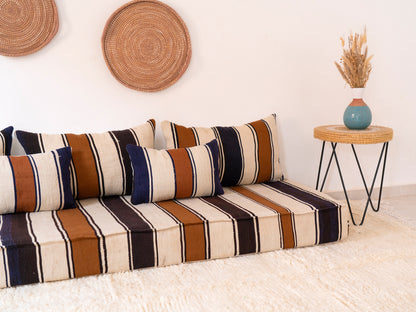 210cm/7ft Handmade Amazigh Agadir Sofa ⵜⴰⴼⵍⴻⵙⵜ