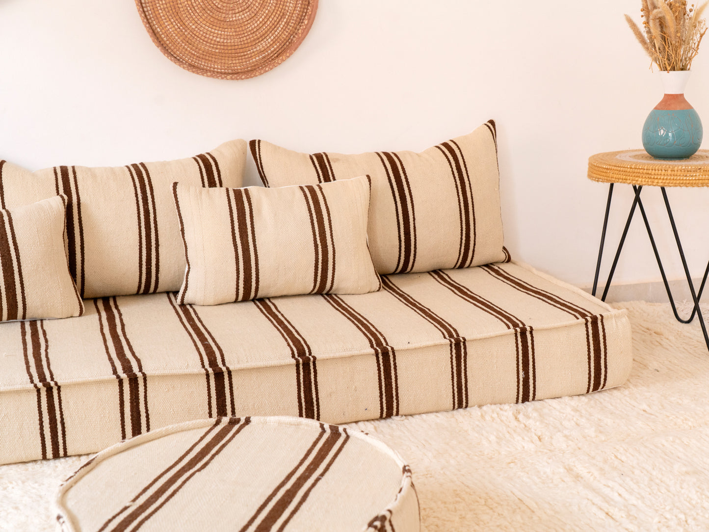 210cm/7ft Handmade Amazigh Lalla Sofa ⵜⴰⴼⵍⴻⵙⵜ