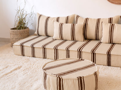 210cm/7ft Handmade Amazigh Lalla Sofa ⵜⴰⴼⵍⴻⵙⵜ