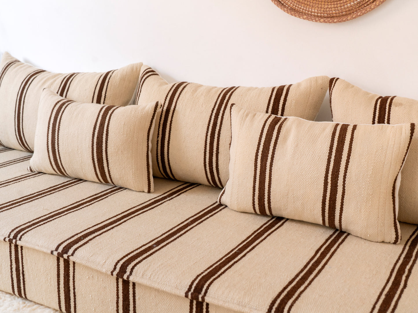 210cm/7ft Handmade Amazigh Lalla Sofa ⵜⴰⴼⵍⴻⵙⵜ
