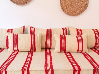 210cm/7ft Handmade Amazigh Taza Sofa ⵜⴰⴼⵍⴻⵙⵜ