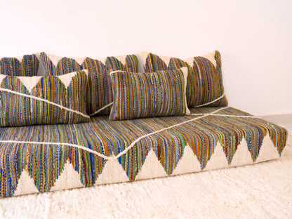 240cm/8ft Handmade Amazigh Tasanou Sofa ⵜⴰⴼⵍⴻⵙⵜ