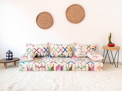 180cm/6ft Handmade Amazigh Amoud Sofa ⵜⴰⴼⵍⴻⵙⵜ