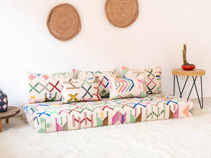 180cm/6ft Handmade Amazigh Amoud Sofa ⵜⴰⴼⵍⴻⵙⵜ
