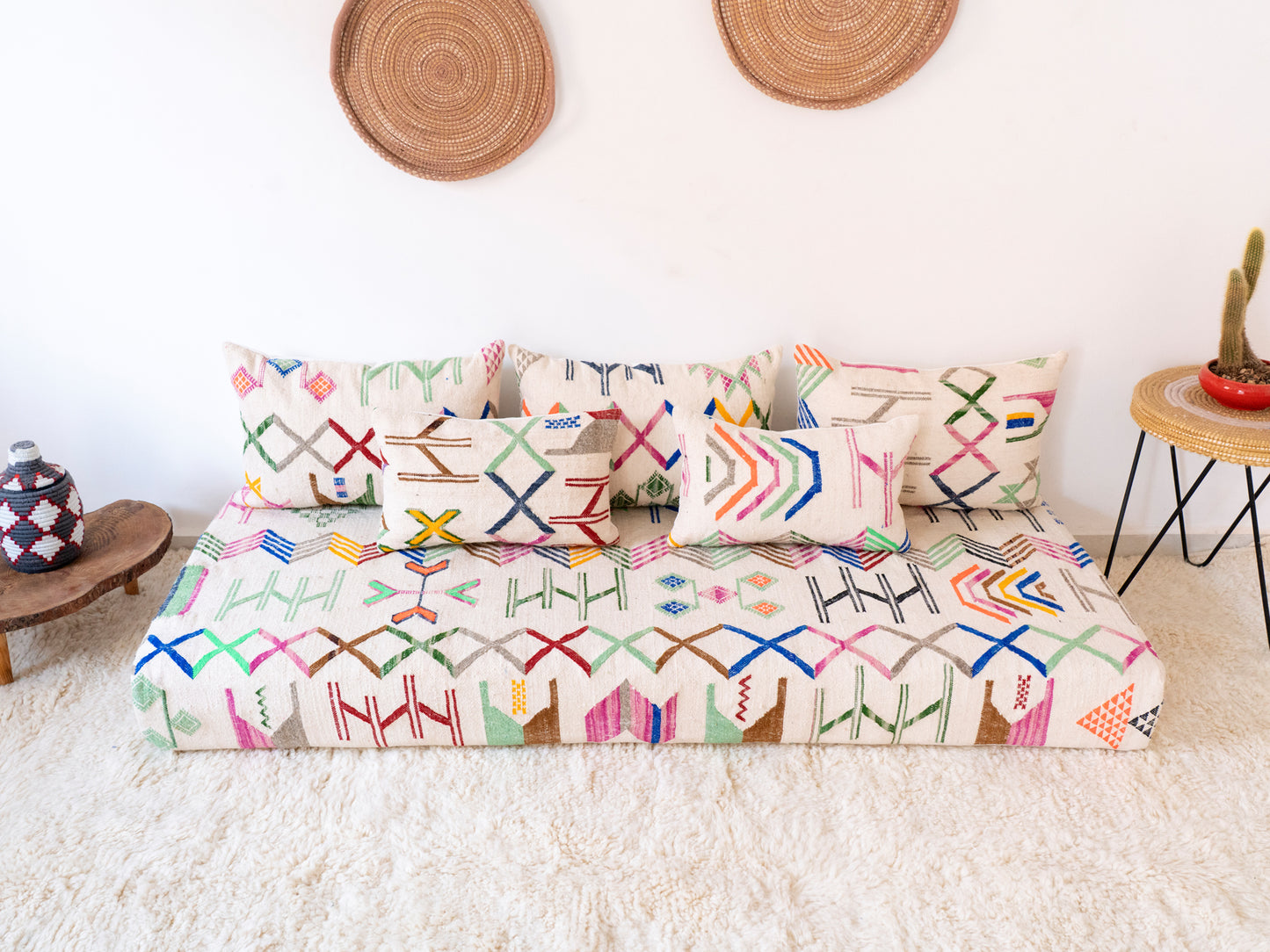 180cm/6ft Handmade Amazigh Amoud Sofa ⵜⴰⴼⵍⴻⵙⵜ
