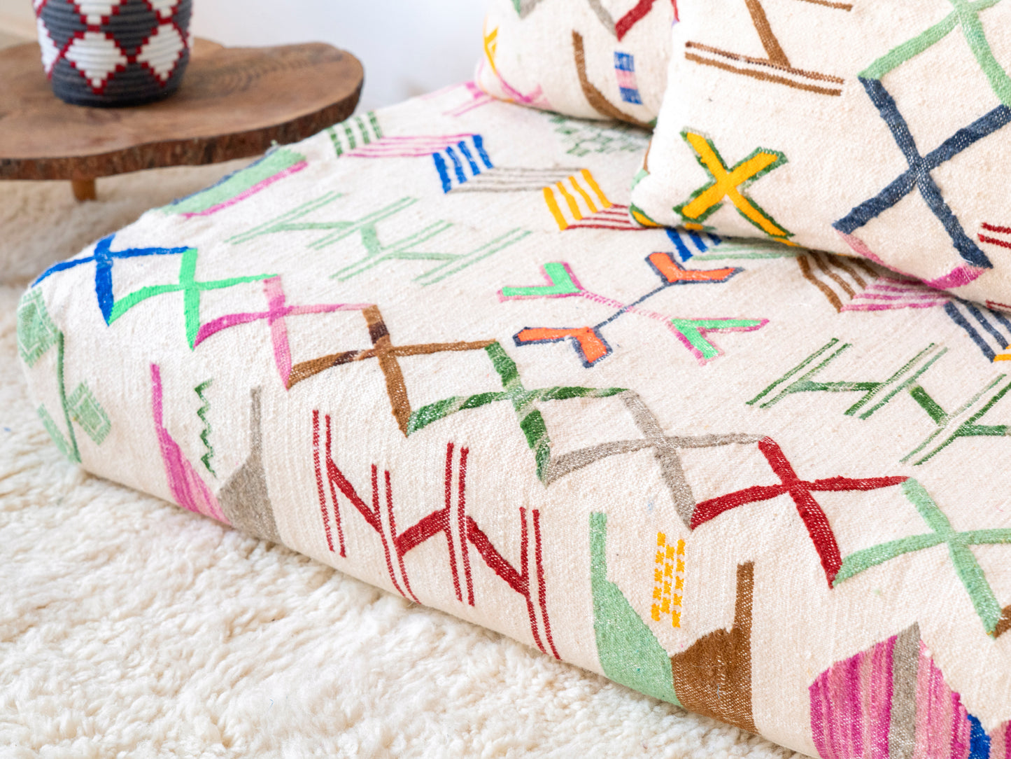 180cm/6ft Handmade Amazigh Amoud Sofa ⵜⴰⴼⵍⴻⵙⵜ