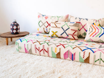 180cm/6ft Handmade Amazigh Amoud Sofa ⵜⴰⴼⵍⴻⵙⵜ