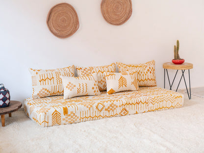 180cm/6ft Handmade Amazigh Tamzgha Sofa ⵜⴰⴼⵍⴻⵙⵜ