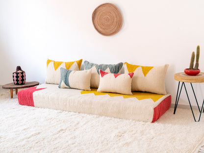 180cm/6ft Handmade Amazigh Amlou Sofa ⵜⴰⴼⵍⴻⵙⵜ