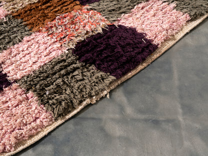 Handmade Amazigh Rug Boucherouite . FREE SHIPPING