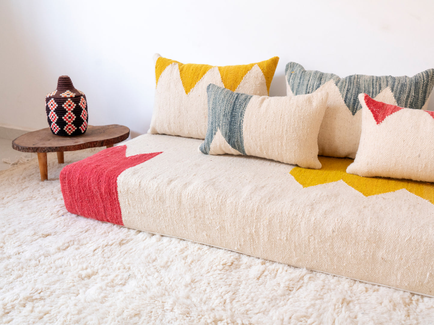 180cm/6ft Handmade Amazigh Amlou Sofa ⵜⴰⴼⵍⴻⵙⵜ