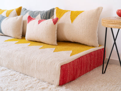 180cm/6ft Handmade Amazigh Amlou Sofa ⵜⴰⴼⵍⴻⵙⵜ