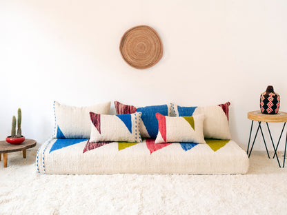 180cm/6ft Handmade Amazigh Hanou Sofa ⵜⴰⴼⵍⴻⵙⵜ