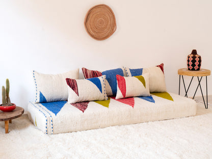 180cm/6ft Handmade Amazigh Hanou Sofa ⵜⴰⴼⵍⴻⵙⵜ