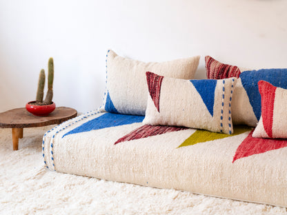 180cm/6ft Handmade Amazigh Hanou Sofa ⵜⴰⴼⵍⴻⵙⵜ