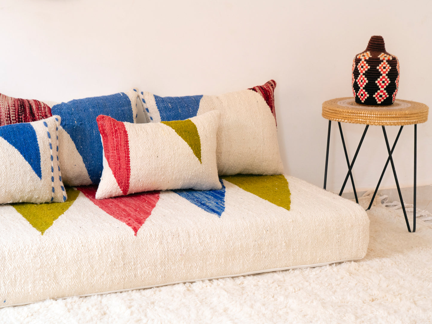 180cm/6ft Handmade Amazigh Hanou Sofa ⵜⴰⴼⵍⴻⵙⵜ