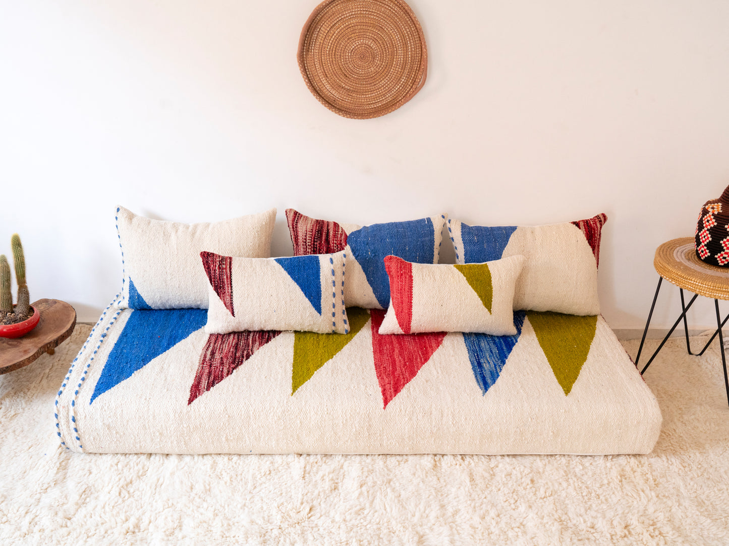 180cm/6ft Handmade Amazigh Hanou Sofa ⵜⴰⴼⵍⴻⵙⵜ