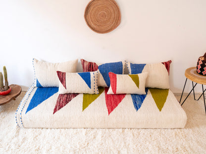 180cm/6ft Handmade Amazigh Hanou Sofa ⵜⴰⴼⵍⴻⵙⵜ