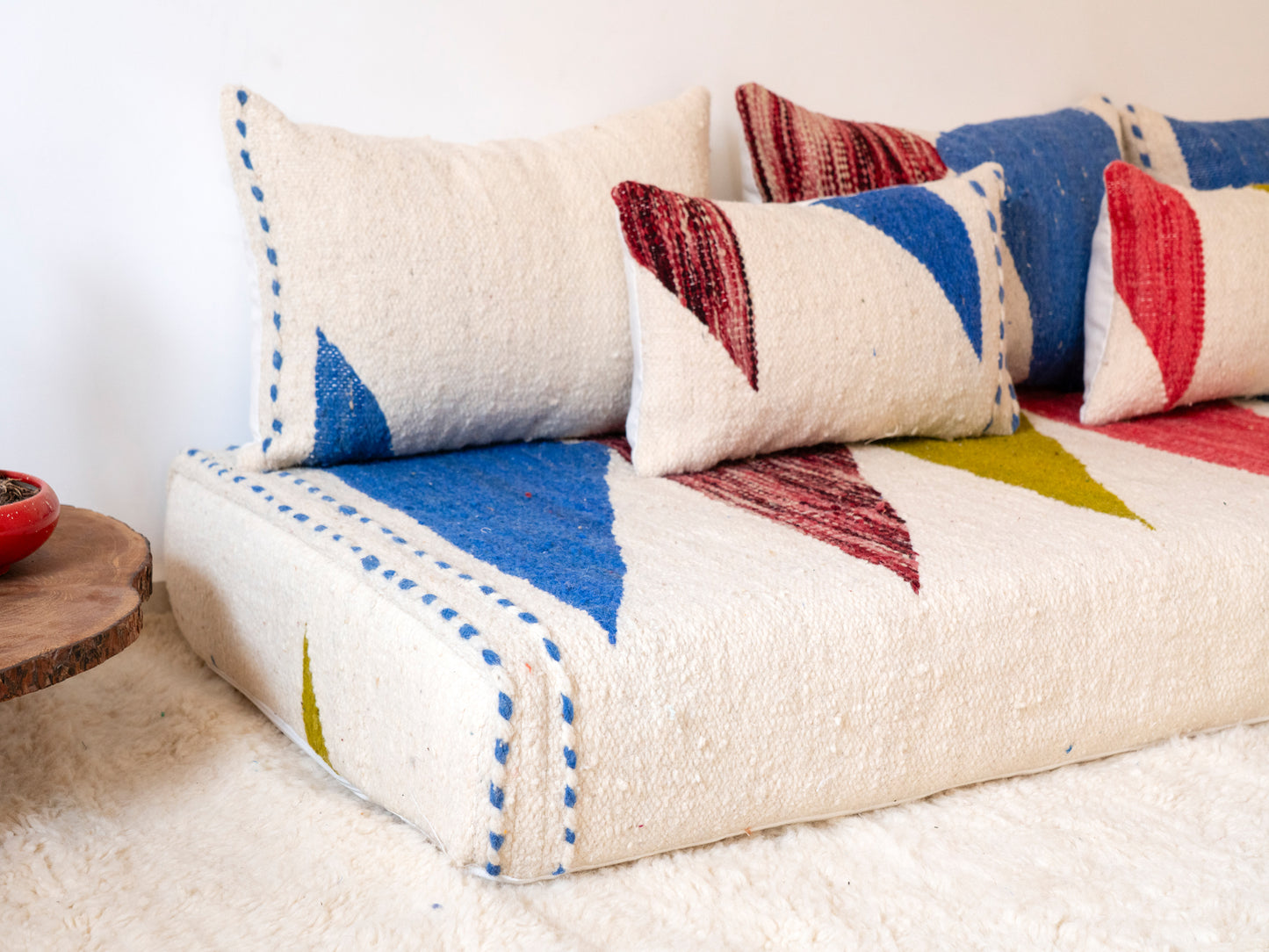 180cm/6ft Handmade Amazigh Hanou Sofa ⵜⴰⴼⵍⴻⵙⵜ