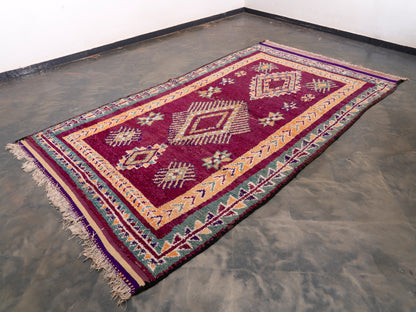 6x10 ft Large Handmade Amazigh Vintage Rug Ines ⵜⴰⴼⵍⴻⵙⵜ. FREE SHIPPING