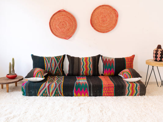 180cm/6ft Handmade Amazigh Sahara Sofa ⵜⴰⴼⵍⴻⵙⵜ