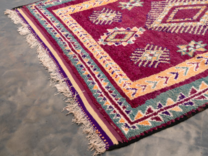 6x10 ft Large Handmade Amazigh Vintage Rug Ines ⵜⴰⴼⵍⴻⵙⵜ. FREE SHIPPING