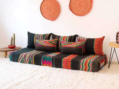 180cm/6ft Handmade Amazigh Sahara Sofa ⵜⴰⴼⵍⴻⵙⵜ