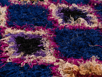 Handmade Amazigh Rug Boucherouite. FREE SHIPPING