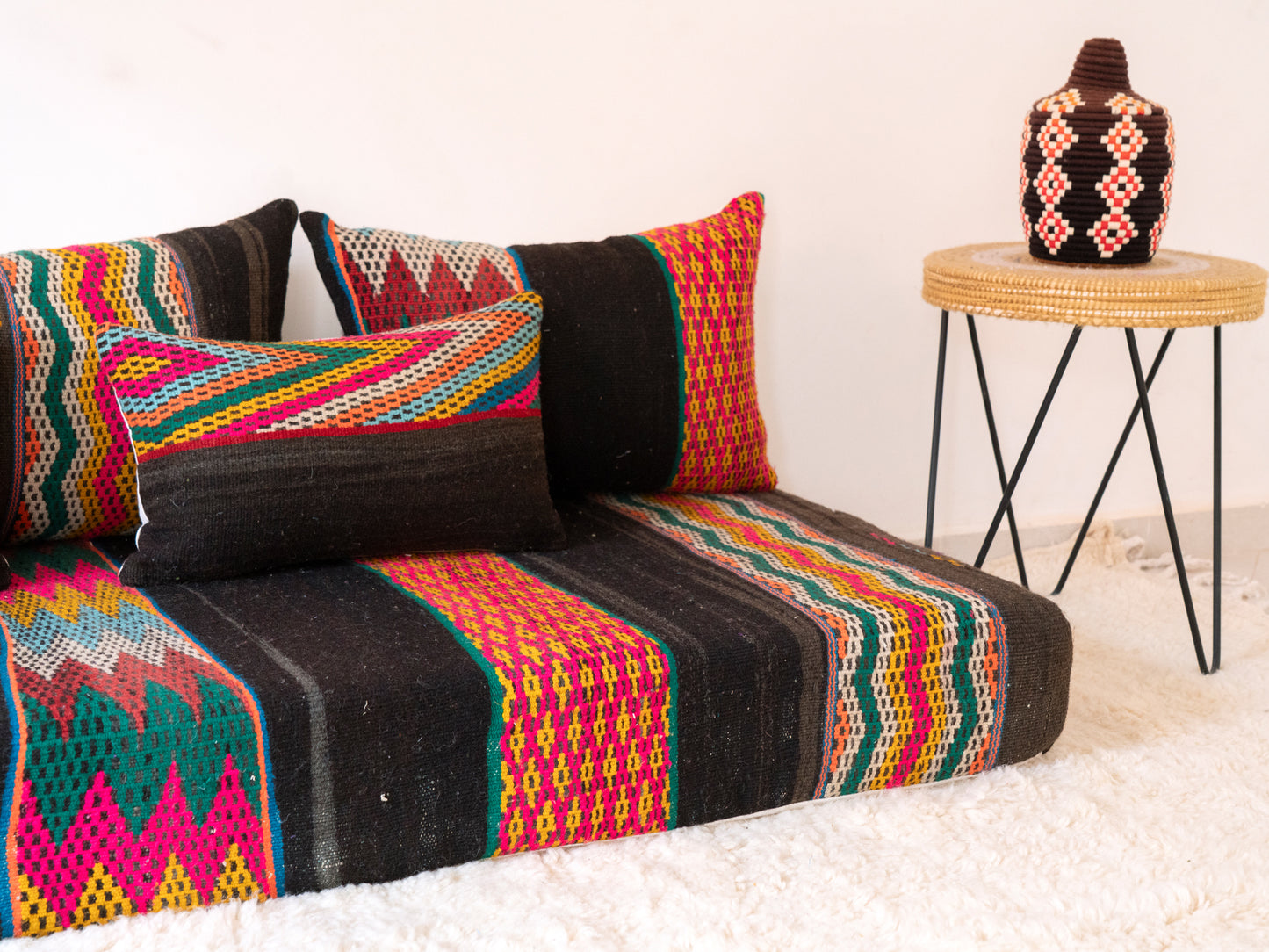 180cm/6ft Handmade Amazigh Sahara Sofa ⵜⴰⴼⵍⴻⵙⵜ