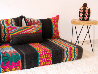 180cm/6ft Handmade Amazigh Sahara Sofa ⵜⴰⴼⵍⴻⵙⵜ