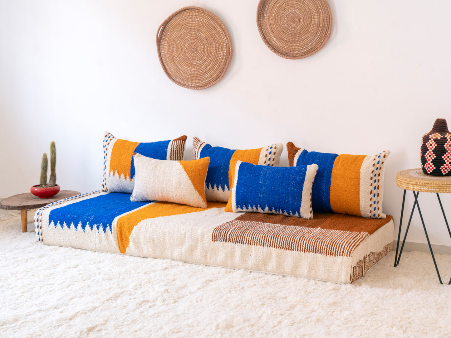 180cm/6ft Handmade Amazigh Zayan Sofa ⵜⴰⴼⵍⴻⵙⵜ