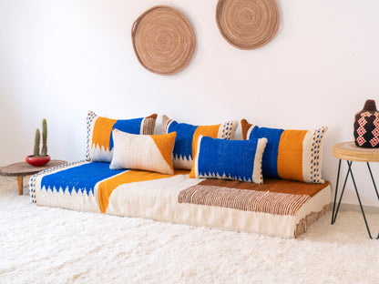 180cm/6ft Handmade Amazigh Zayan Sofa ⵜⴰⴼⵍⴻⵙⵜ