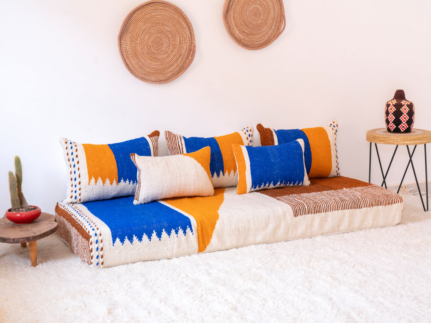 180cm/6ft Handmade Amazigh Zayan Sofa ⵜⴰⴼⵍⴻⵙⵜ