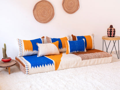 180cm/6ft Handmade Amazigh Zayan Sofa ⵜⴰⴼⵍⴻⵙⵜ