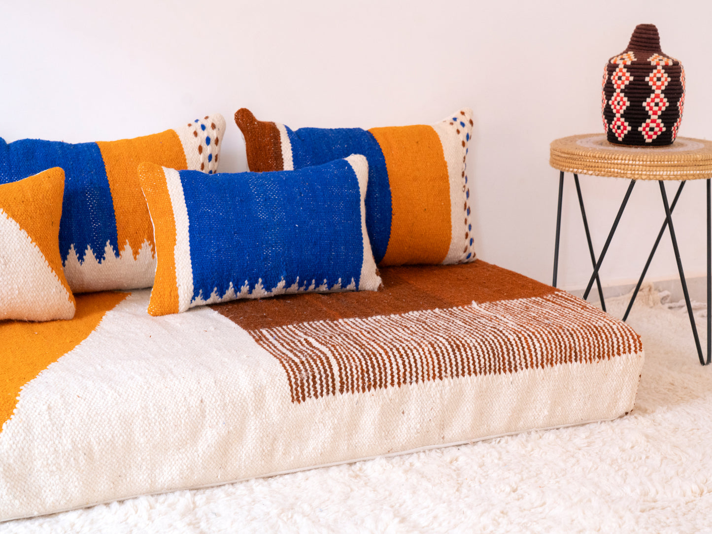 180cm/6ft Handmade Amazigh Zayan Sofa ⵜⴰⴼⵍⴻⵙⵜ
