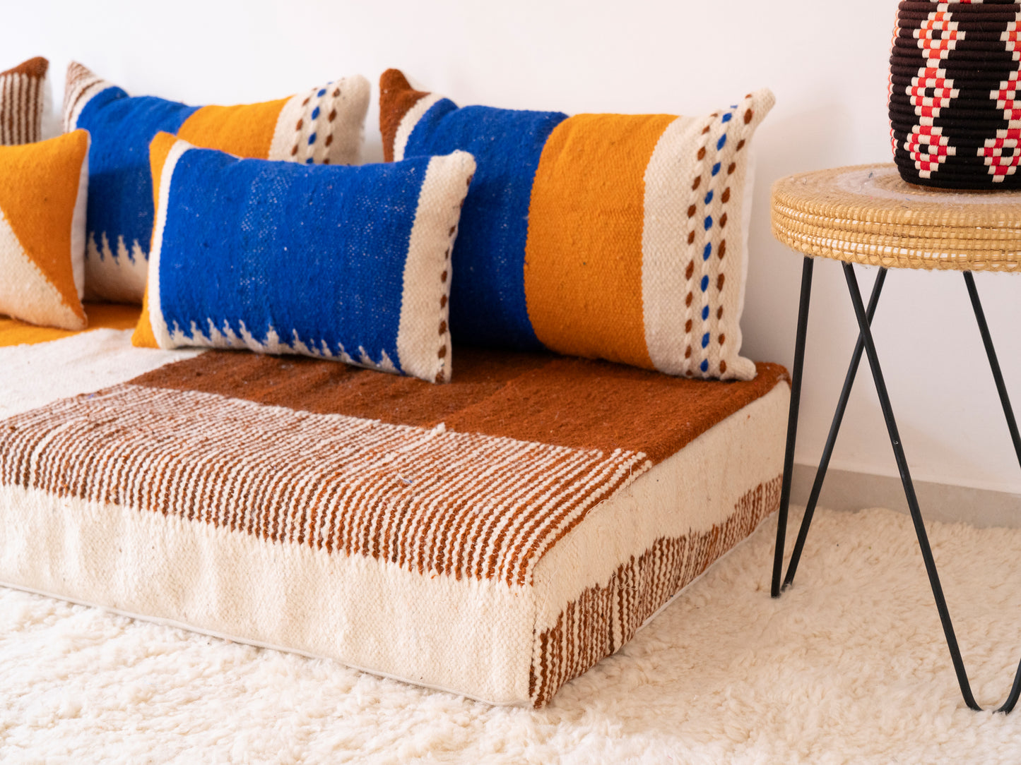 180cm/6ft Handmade Amazigh Zayan Sofa ⵜⴰⴼⵍⴻⵙⵜ