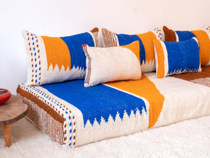 180cm/6ft Handmade Amazigh Zayan Sofa ⵜⴰⴼⵍⴻⵙⵜ